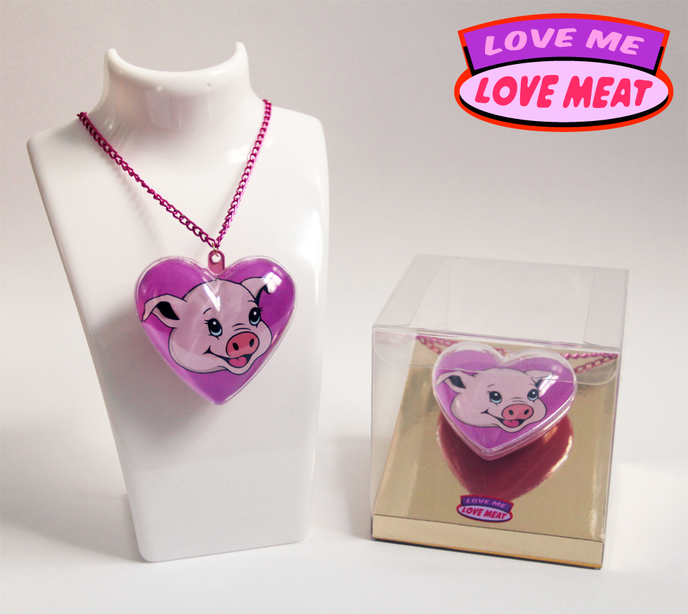 Michael Croft | Artist | Tins of Sterilized Pork Protein | Love Me, Love Meat | Pig Necklace