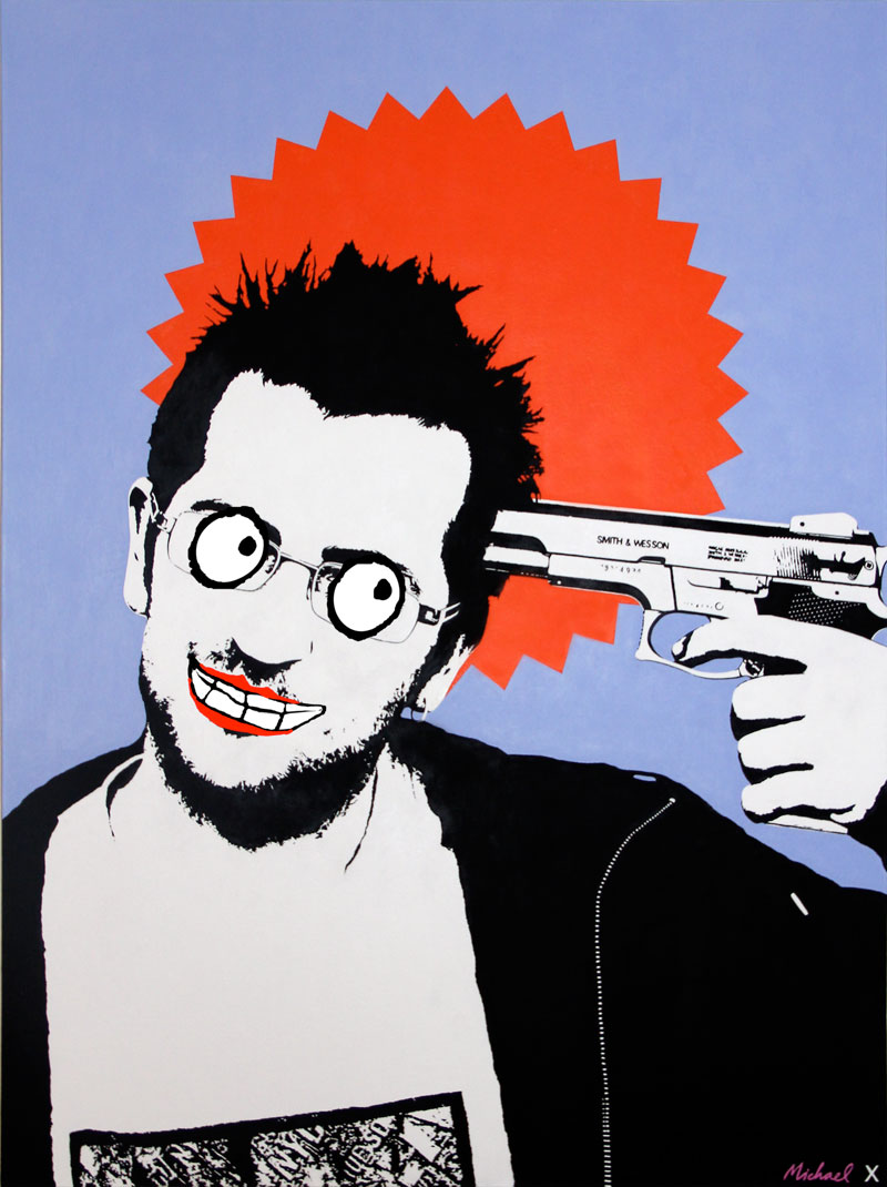 The Gamble, Banksy Portrait - Michael Croft
